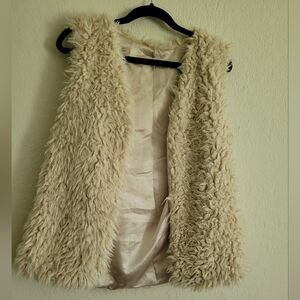 Teddy faux fur vest | size m